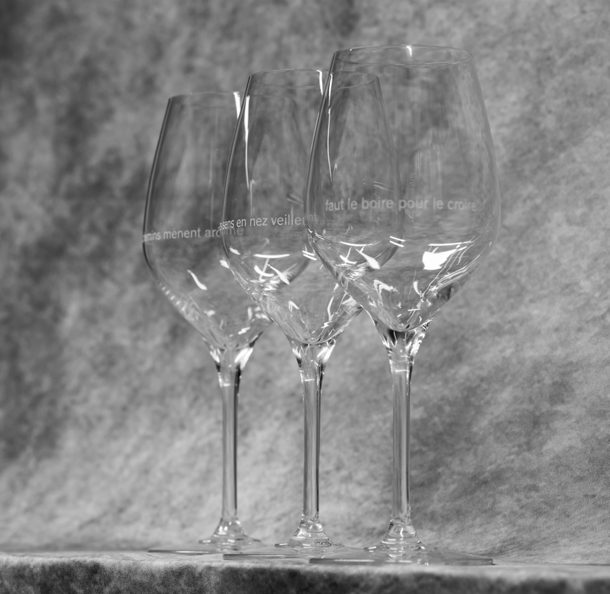 6 verres “le coeur à ses raisins” Didier Zanone