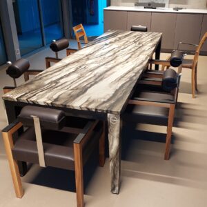 Tabl conference granit noir