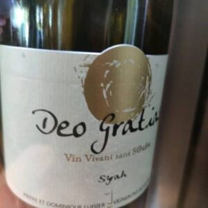 Syrah sans sulfites Cave Dominique Luisier