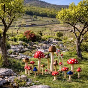 Champignons en bois Michel Vecchi